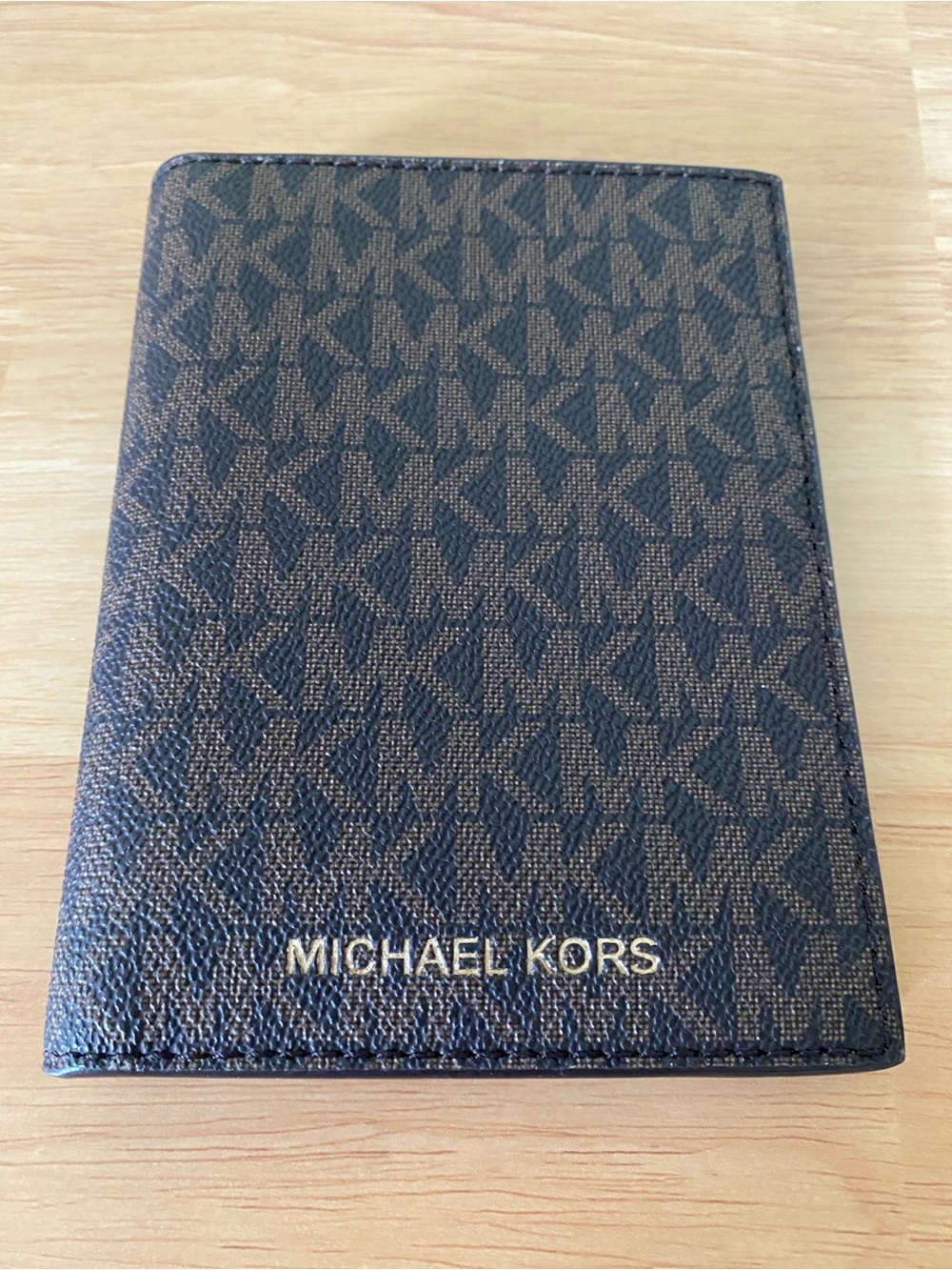 Michael Kors Jet Set Travel Passport Wallet Chocolate Brown